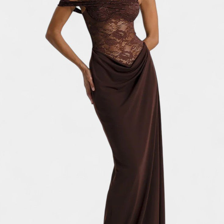 Castanza™ | Asimetrična čipkasta haljina