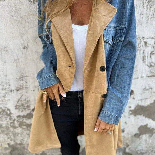 Marita™ Džinseni trenčkot